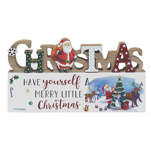 Picture of CHRISTMAS WOODEN PLAQUE
